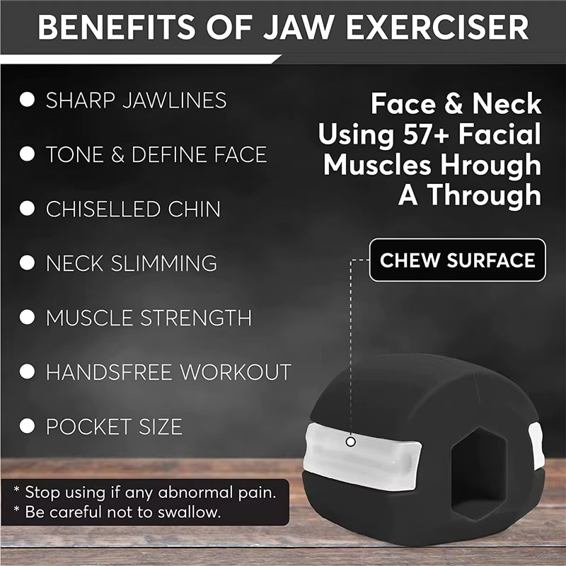 Liveify Jawline Exerciser – Facial Muscle Toner for Jaw Strengthening, Face Sculpting & Chewing Resistance Training for a Defined Jawline