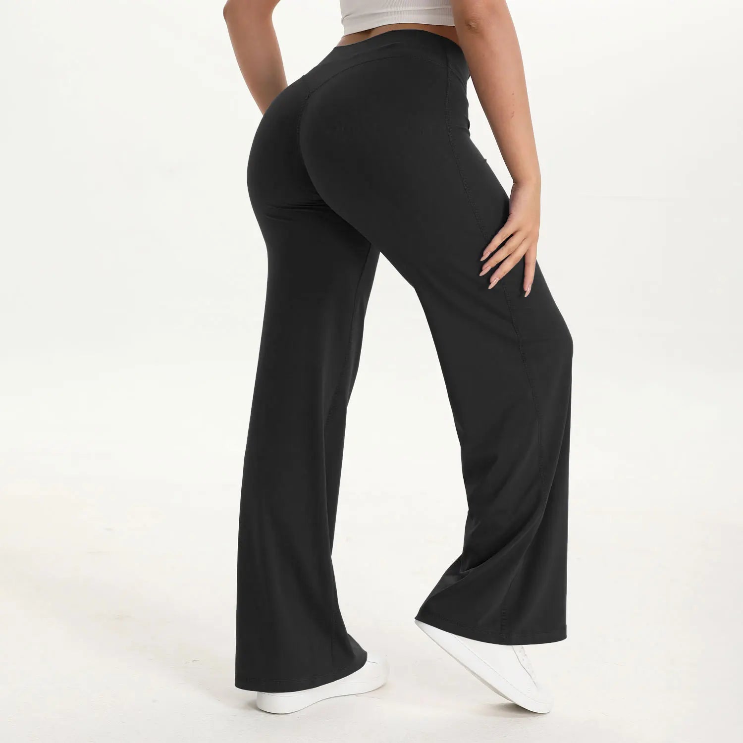 Liveify SoftMotion Straight Leg Yoga Pants – Mid-Waist Naked Feel Pilates, Gym & Running Leggings for Women