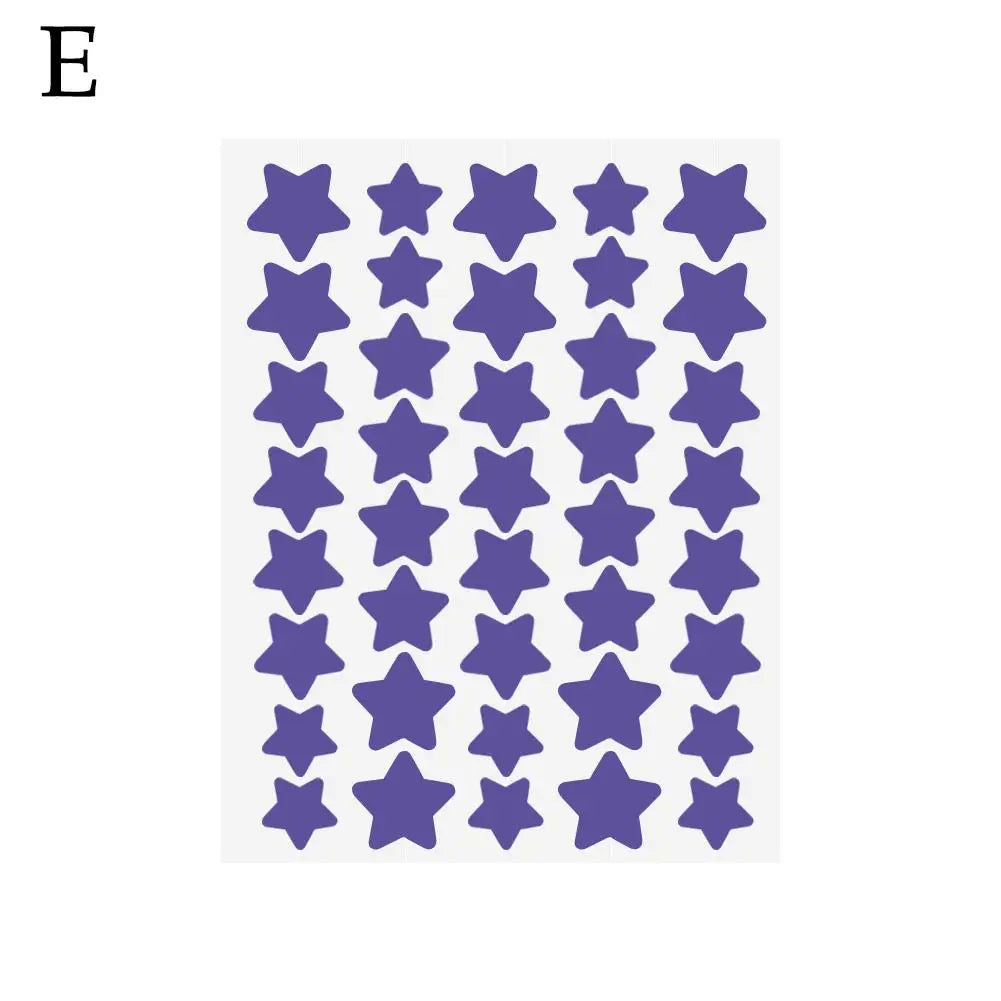 Liveify purple star-shaped wall decals, self-adhesive decorative stickers for kids' rooms or party decor