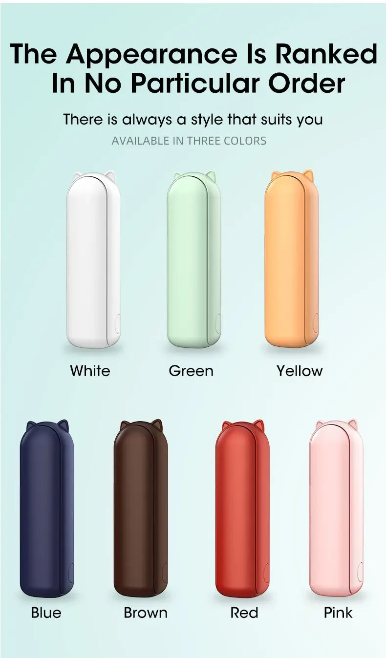 Liveify cat-ear portable charger in white, green, yellow, blue, brown, red, pink styles
