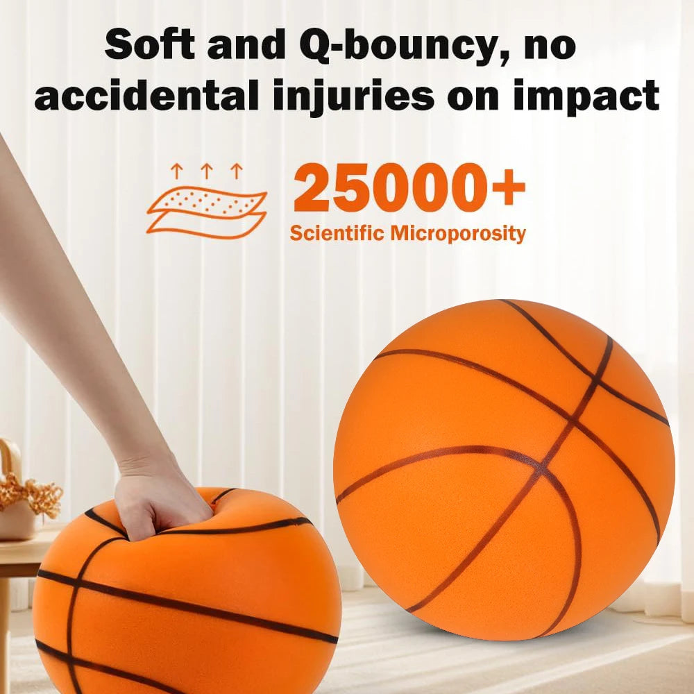 Liveify Silent Foam Basketball – High Bounce Noiseless Indoor Training Ball for Dribbling Practice, Sizes 3, 5 & 7