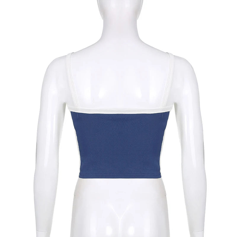 Liveify Women’s Sleeveless Knitted Crop Top – Backless Y2K Tank Top, Casual Summer Cami for Streetwear & Everyday Fashion