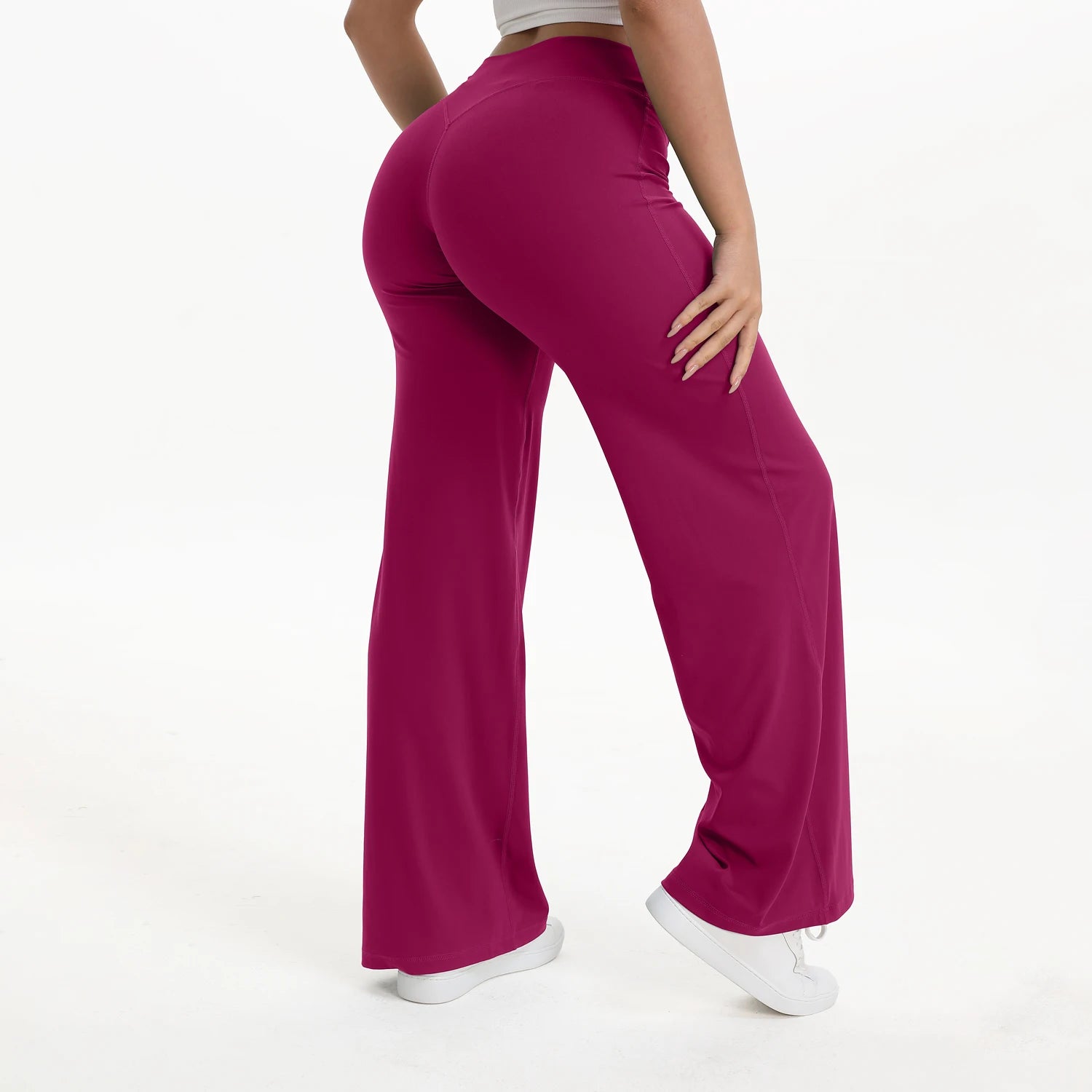 Liveify SoftMotion Straight Leg Yoga Pants – Mid-Waist Naked Feel Pilates, Gym & Running Leggings for Women