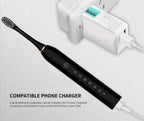 Liveify Sonic Electric Toothbrush – USB Rechargeable IPX7 Waterproof Toothbrush with 6 Cleaning Modes & High-Frequency Deep Cleaning