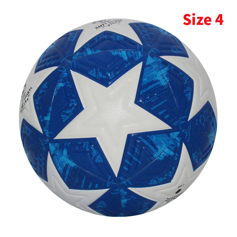 Liveify Professional Soccer Ball Size 5 & 4 – PU Leather Match & Training Football for Outdoor Play, Durable Seamless Design for Enhanced Control & Performance