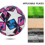 Liveify Professional Soccer Ball Size 5 & 4 – PU Leather Match & Training Football for Outdoor Play, Durable Seamless Design for Enhanced Control & Performance