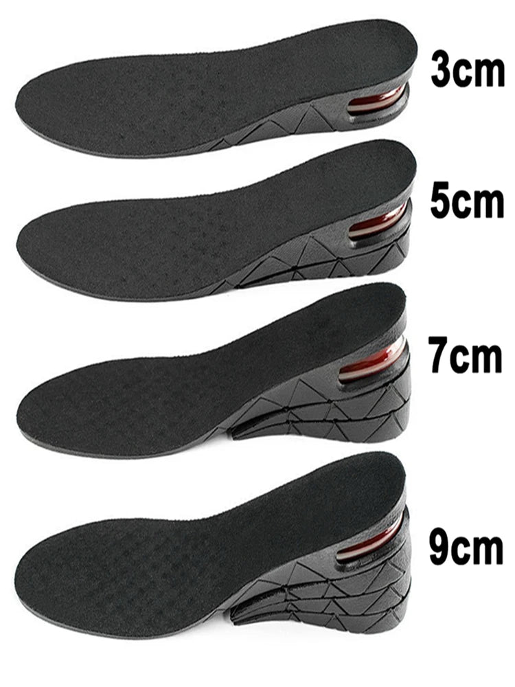 Liveify Height Increase Insoles – Air Cushion Elevator Shoe Inserts with Arch Support, Adjustable 3–9cm Heel Lift Insoles for Men & Women
