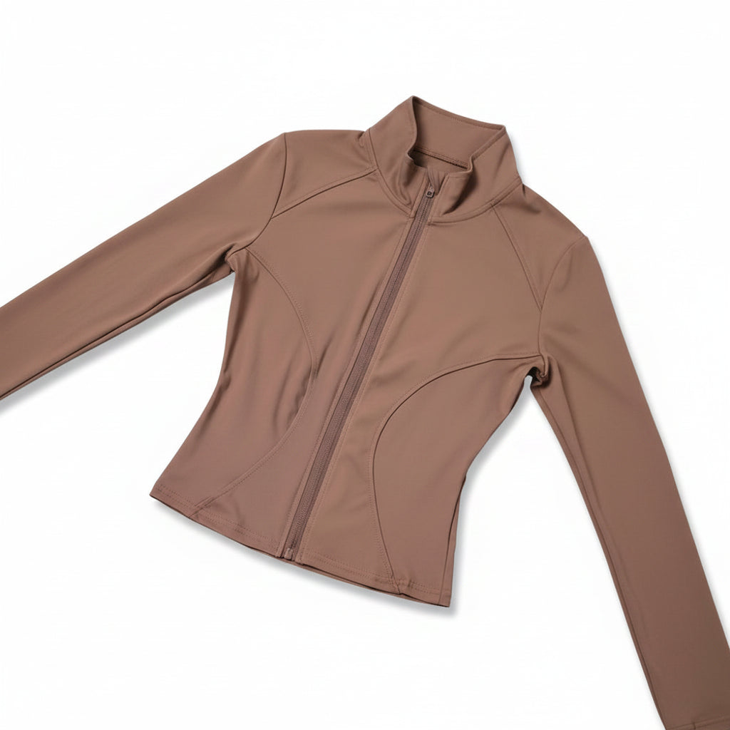 Liveify Women’s Long Sleeve Sport Jacket – Lightweight Gym Training Top, Yoga & Workout Zip Athletic Sportswear Coat