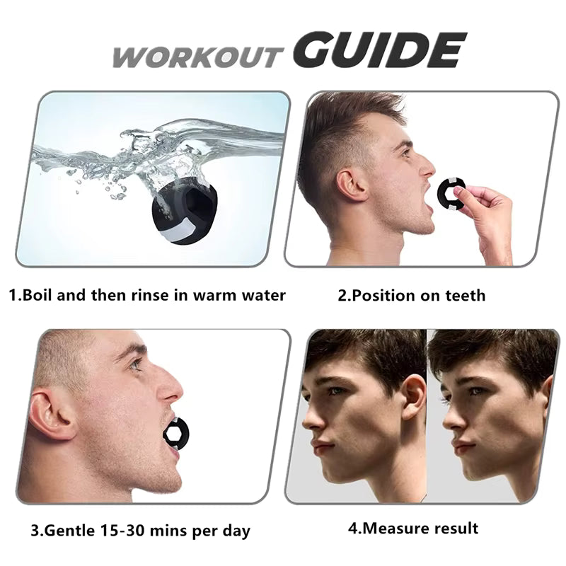 Liveify Jawline Exerciser – Facial Muscle Toner for Jaw Strengthening, Face Sculpting & Chewing Resistance Training for a Defined Jawline