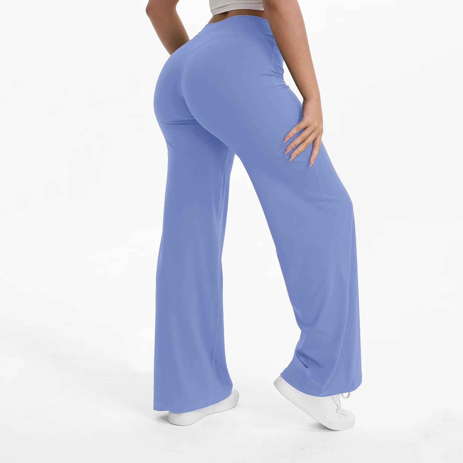 Liveify SoftMotion Straight Leg Yoga Pants – Mid-Waist Naked Feel Pilates, Gym & Running Leggings for Women