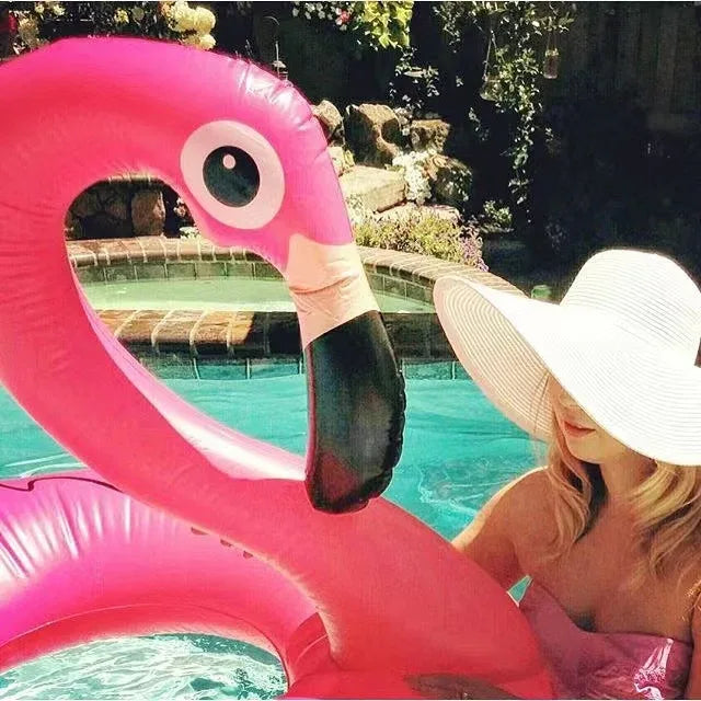 Pool Float Flamingo – Inflatable Flamingo Swimming Ring - liveify