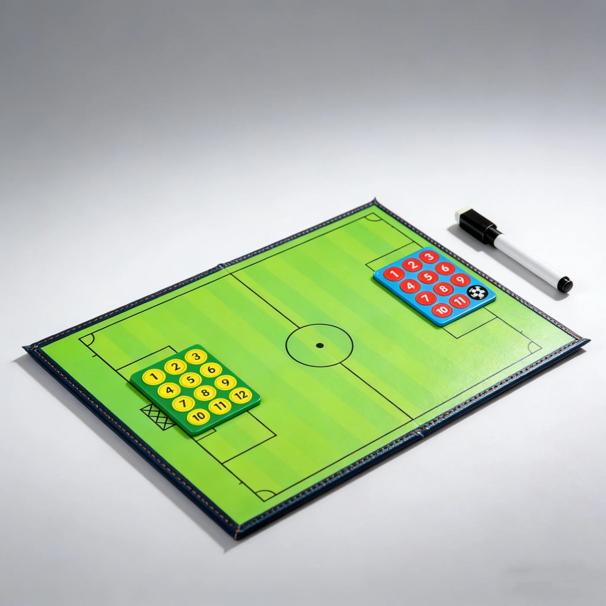 Liveify Magnetic Soccer Tactics Board - Foldable Football Coaching Clipboard with Magnets & Marker