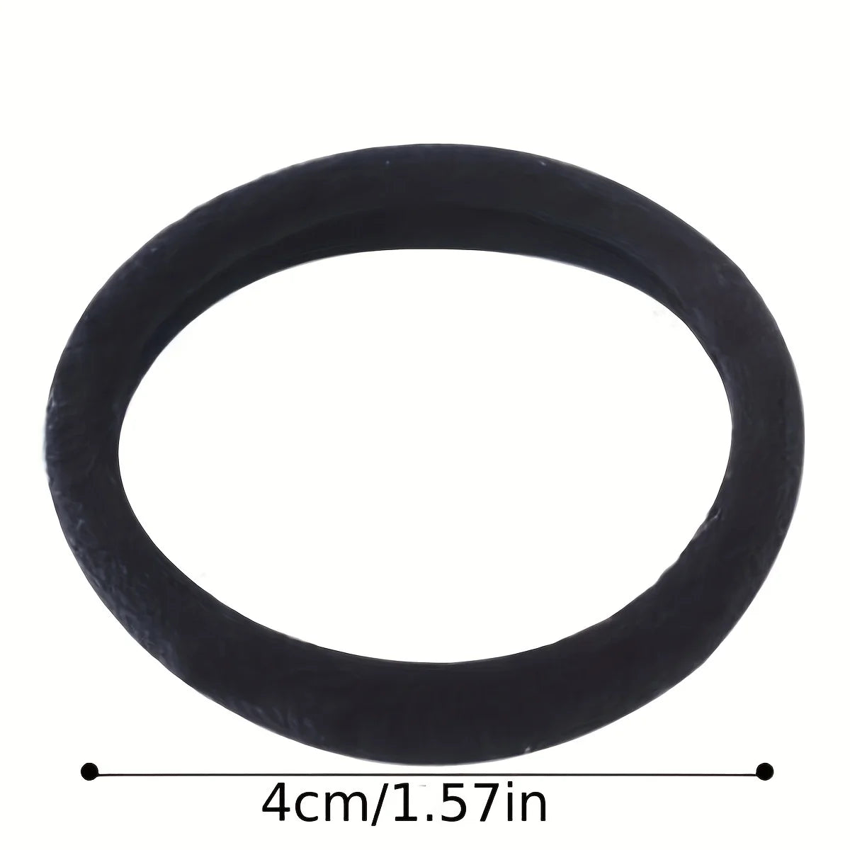 Liveify black silicone O-ring seal, 4cm/1.57in diameter, flexible gasket for plumbing or mechanical use