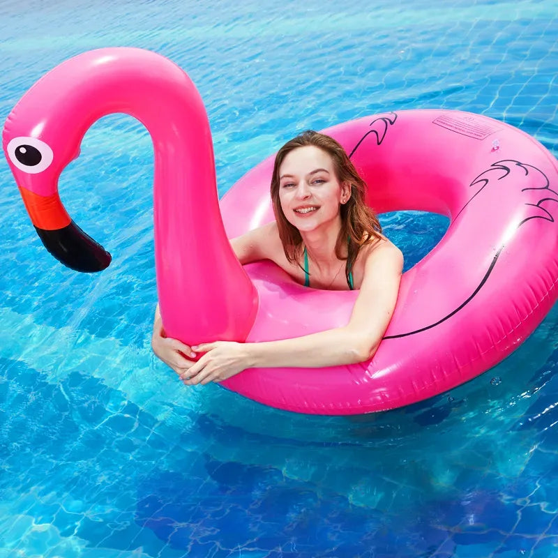 Pool Float Flamingo – Inflatable Flamingo Swimming Ring - liveify