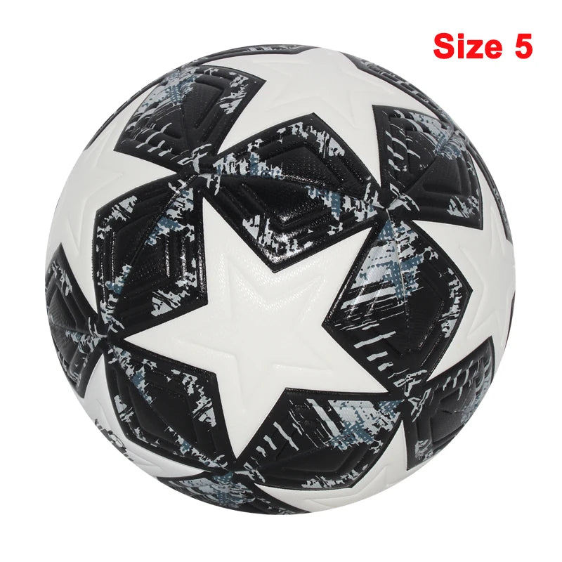 Liveify Professional Soccer Ball Size 5 & 4 – PU Leather Match & Training Football for Outdoor Play, Durable Seamless Design for Enhanced Control & Performance
