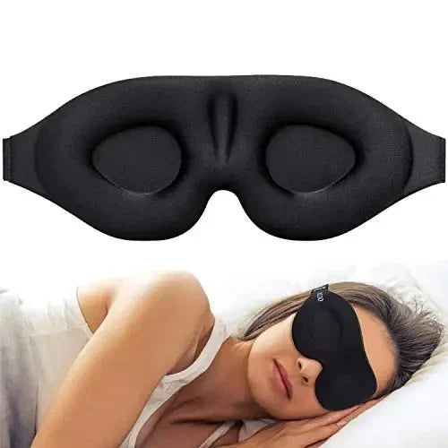 Liveify 3D Sleep Eye Mask – Contoured Light Blocking Blindfold for Men & Women, Comfortable Night Sleep Mask for Travel & Relaxation