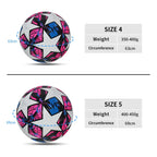 Liveify Professional Soccer Ball Size 5 & 4 – PU Leather Match & Training Football for Outdoor Play, Durable Seamless Design for Enhanced Control & Performance