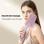 Liveify purple scalp massager brush for smooth hair care and gentle scalp massage