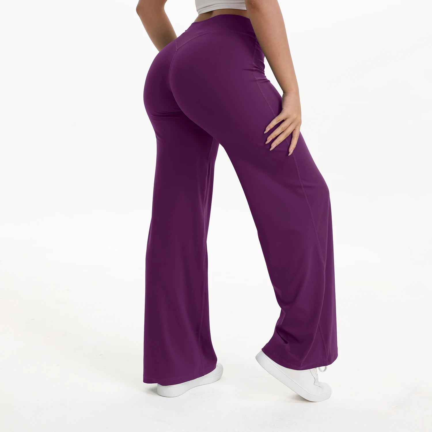 Liveify SoftMotion Straight Leg Yoga Pants – Mid-Waist Naked Feel Pilates, Gym & Running Leggings for Women