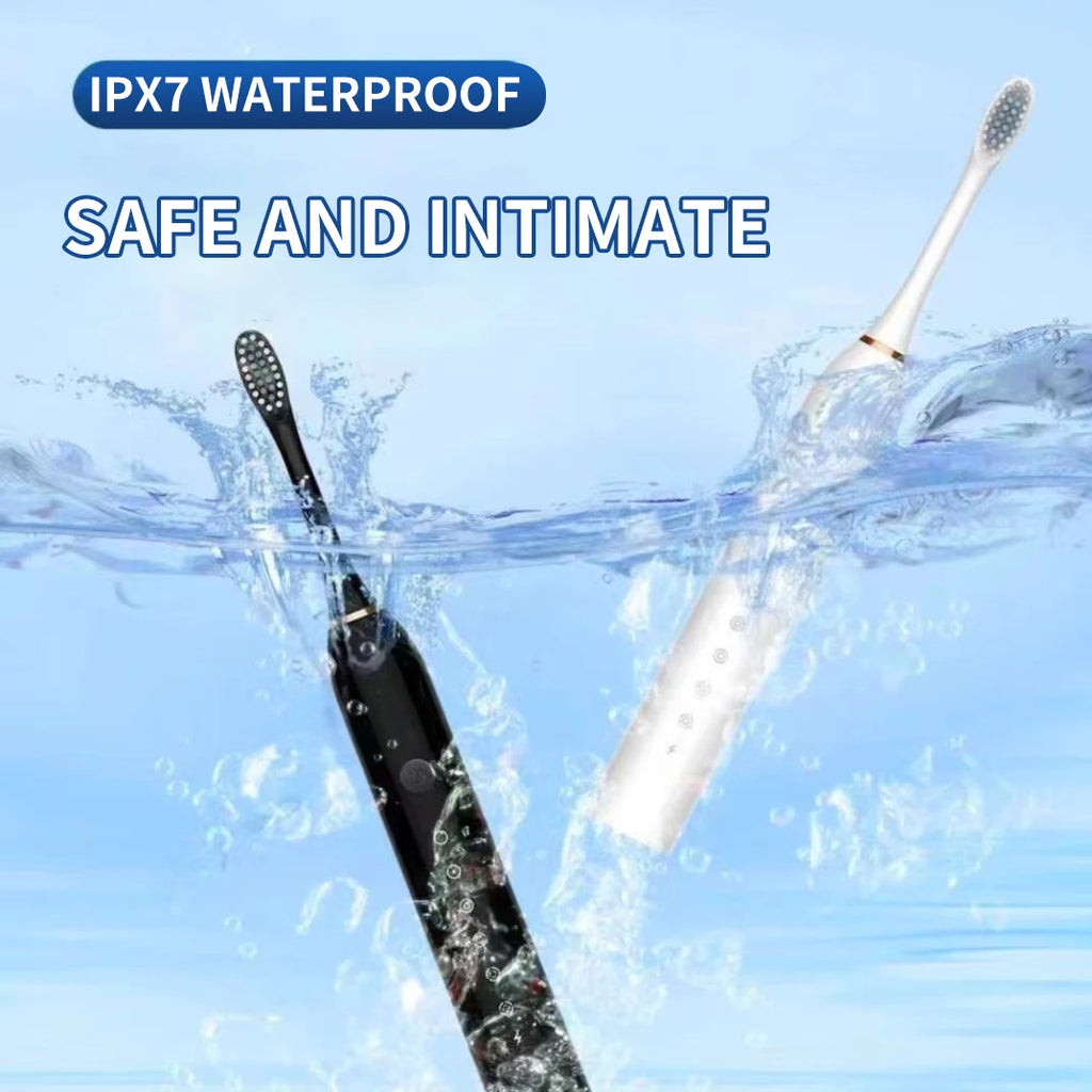 Liveify Sonic Electric Toothbrush – USB Rechargeable IPX7 Waterproof Toothbrush with 6 Cleaning Modes & High-Frequency Deep Cleaning
