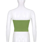 Liveify Women’s Sleeveless Knitted Crop Top – Backless Y2K Tank Top, Casual Summer Cami for Streetwear & Everyday Fashion