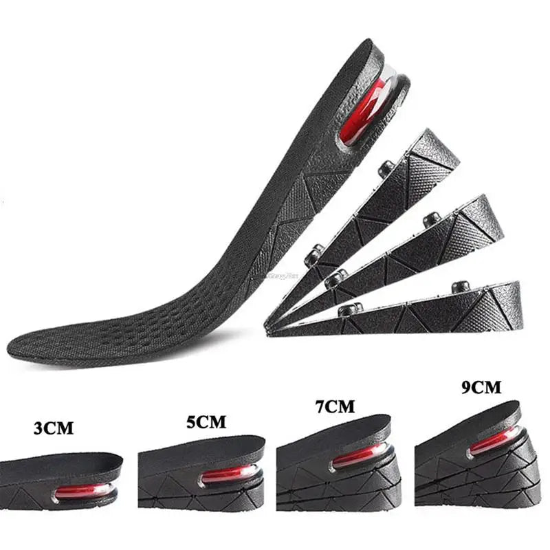 Liveify Height Increase Insoles – Air Cushion Elevator Shoe Inserts with Arch Support, Adjustable 3–9cm Heel Lift Insoles for Men & Women