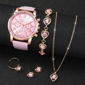pink watch + set 4