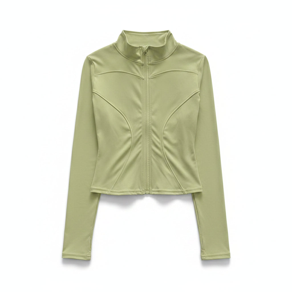 Liveify Women’s Long Sleeve Sport Jacket – Lightweight Gym Training Top, Yoga & Workout Zip Athletic Sportswear Coat