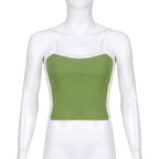 Liveify Women’s Sleeveless Knitted Crop Top – Backless Y2K Tank Top, Casual Summer Cami for Streetwear & Everyday Fashion