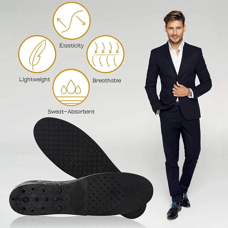 Liveify Height Increase Insoles – Air Cushion Elevator Shoe Inserts with Arch Support, Adjustable 3–9cm Heel Lift Insoles for Men & Women