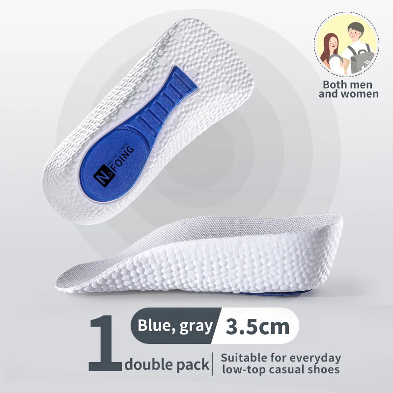 Liveify Memory Foam Height Increase Insoles – Arch Support Orthopedic Shoe Inserts for Men & Women, Heel Lift Insoles for Comfort & Taller Height