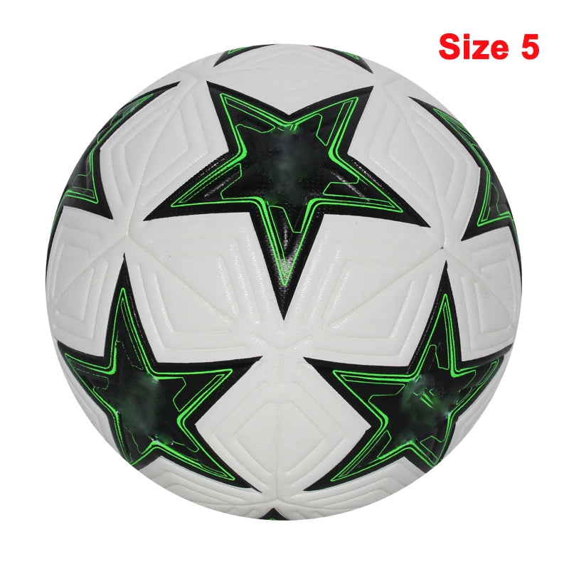 Liveify Professional Soccer Ball Size 5 & 4 – PU Leather Match & Training Football for Outdoor Play, Durable Seamless Design for Enhanced Control & Performance