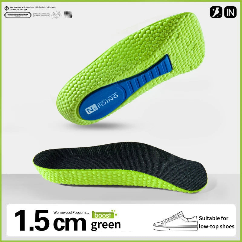 Liveify Memory Foam Height Increase Insoles – Arch Support Orthopedic Shoe Inserts for Men & Women, Heel Lift Insoles for Comfort & Taller Height