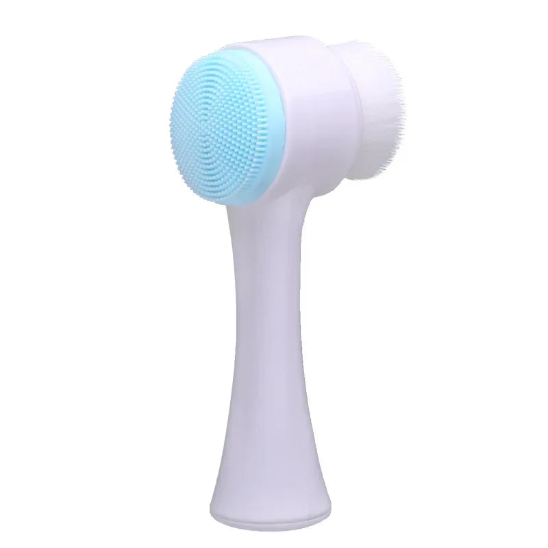 3D Double Silicone Facial Cleansing Brush - liveify