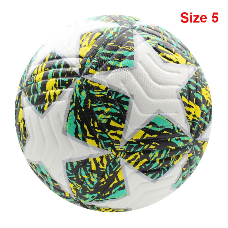 Liveify Professional Soccer Ball Size 5 & 4 – PU Leather Match & Training Football for Outdoor Play, Durable Seamless Design for Enhanced Control & Performance