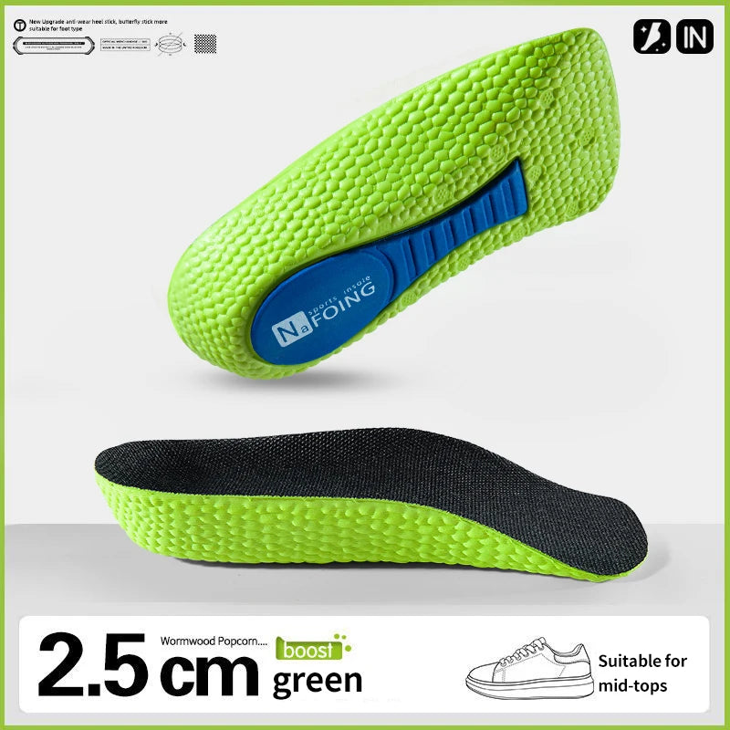 Liveify Memory Foam Height Increase Insoles – Arch Support Orthopedic Shoe Inserts for Men & Women, Heel Lift Insoles for Comfort & Taller Height