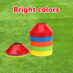 Liveify Agility Training Cones Set – 10 Pack Soccer, Football & Sports Marker Discs for Speed, Footwork & Drill Training