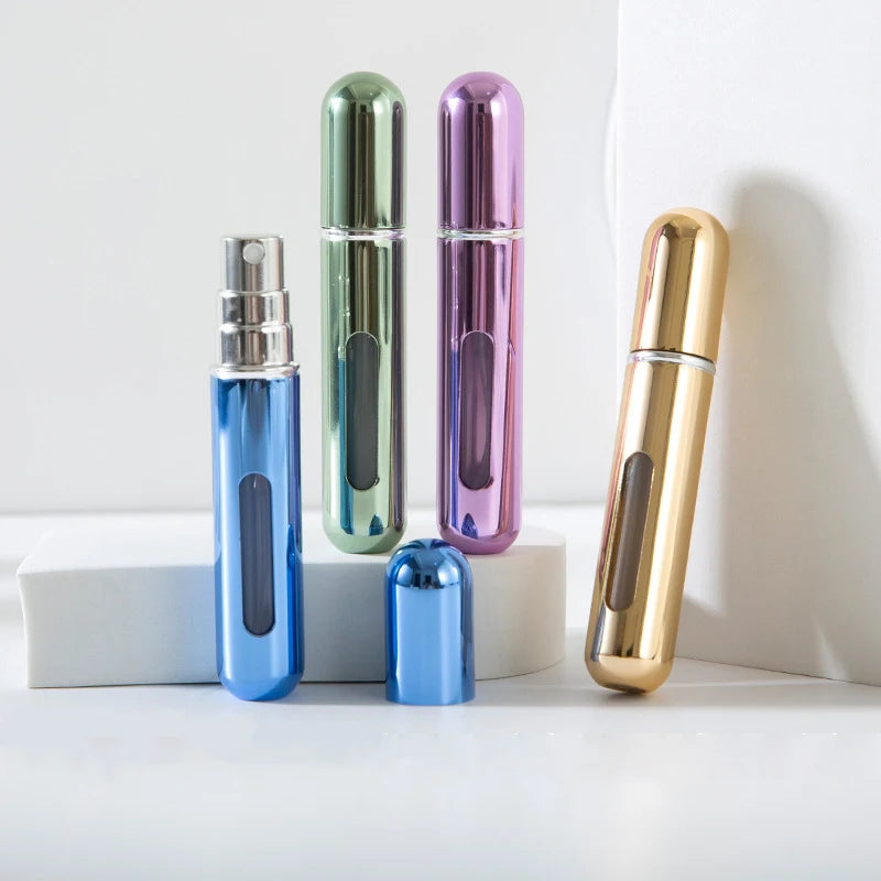 Liveify Refillable Perfume Atomizer – Portable Bottom-Fill Travel Spray Bottle 5ml/10ml for Perfume, Cologne & Fragrance