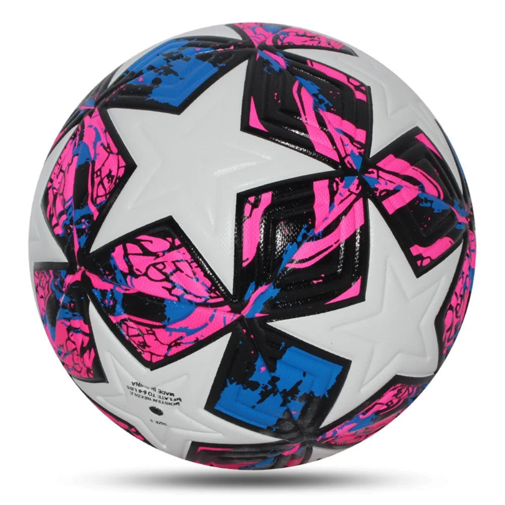 Liveify Professional Soccer Ball Size 5 & 4 – PU Leather Match & Training Football for Outdoor Play, Durable Seamless Design for Enhanced Control & Performance