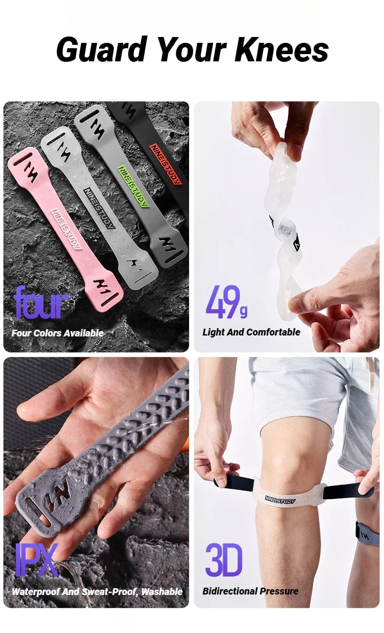 Liveify Adjustable Knee Patellar Strap – Compression Tendon Support Brace for Running, Basketball, Hiking & Sports Protection