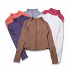 Liveify Women’s Long Sleeve Sport Jacket – Lightweight Gym Training Top, Yoga & Workout Zip Athletic Sportswear Coat