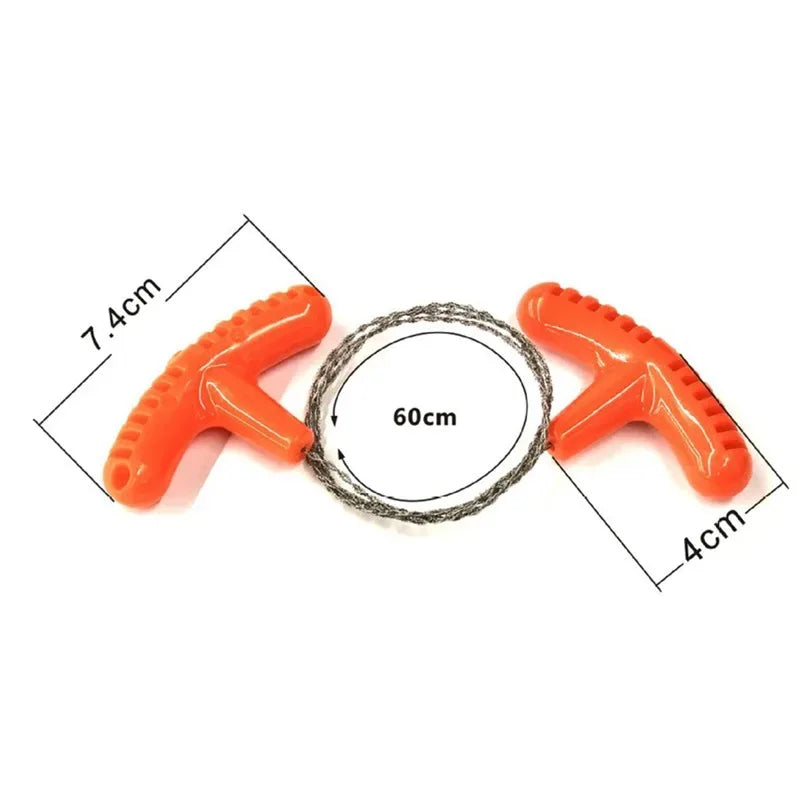 Outdoor Camping Hiking Pocket Manual Cutting Chain Saw – Survival Tool - liveify