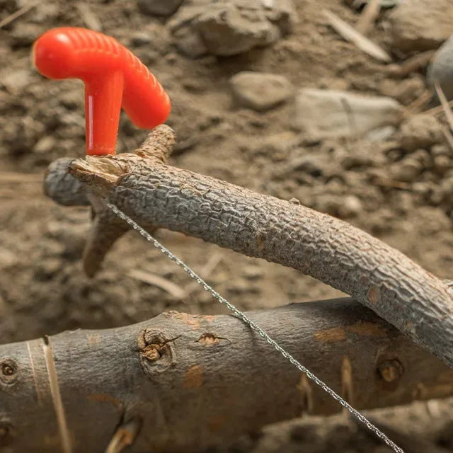 Outdoor Camping Hiking Pocket Manual Cutting Chain Saw – Survival Tool - liveify