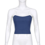 Liveify Women’s Sleeveless Knitted Crop Top – Backless Y2K Tank Top, Casual Summer Cami for Streetwear & Everyday Fashion