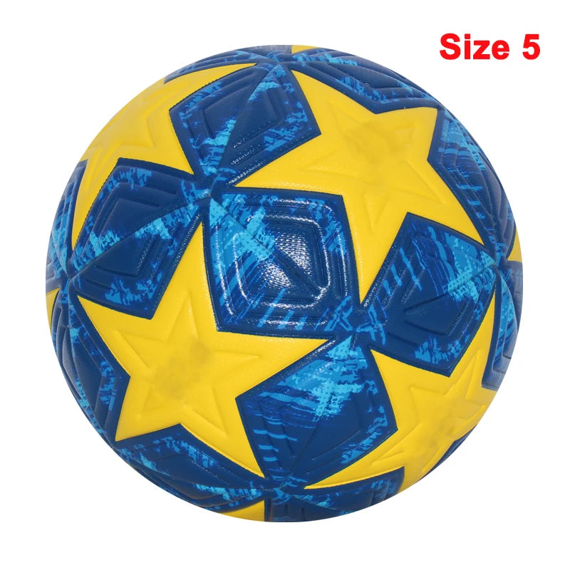 Liveify Professional Soccer Ball Size 5 & 4 – PU Leather Match & Training Football for Outdoor Play, Durable Seamless Design for Enhanced Control & Performance