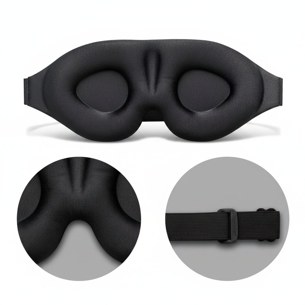 Liveify 3D Sleep Eye Mask – Contoured Light Blocking Blindfold for Men & Women, Comfortable Night Sleep Mask for Travel & Relaxation