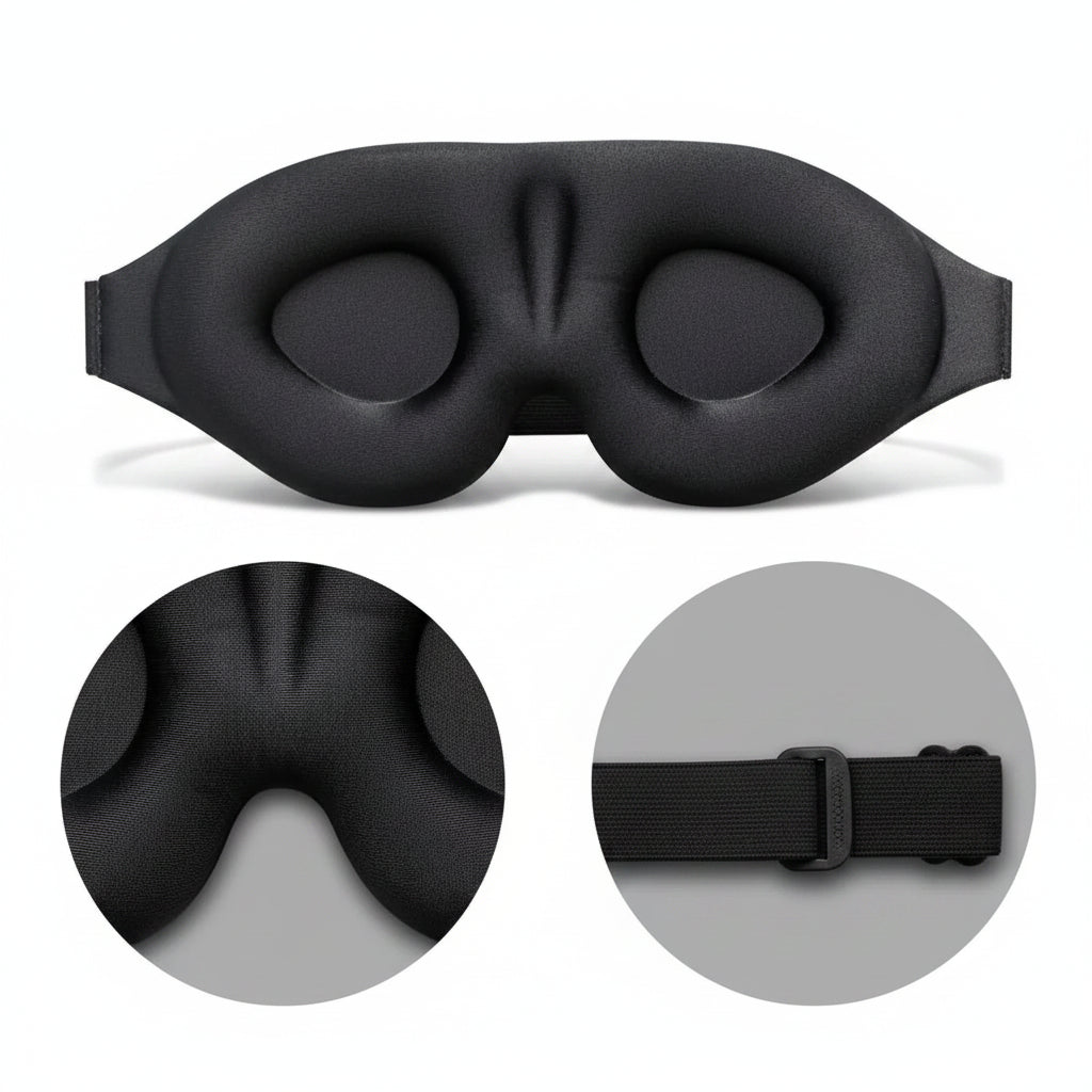 Liveify 3D Sleep Eye Mask – Contoured Light Blocking Blindfold for Men & Women, Comfortable Night Sleep Mask for Travel & Relaxation