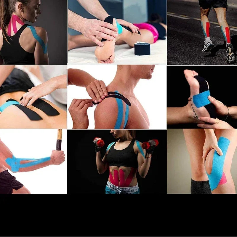 Kinesio Muscle Tape - Muscle Kinesiology Elastic Relief Bandages - liveify