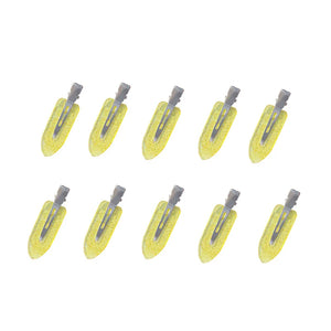 10pcs yellow glitter