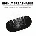 Tape with breathable properties on a purple geometric background